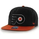 petten-plat-zwart-snapback-van-philadelphia-flyers-nhl-van-47-brand