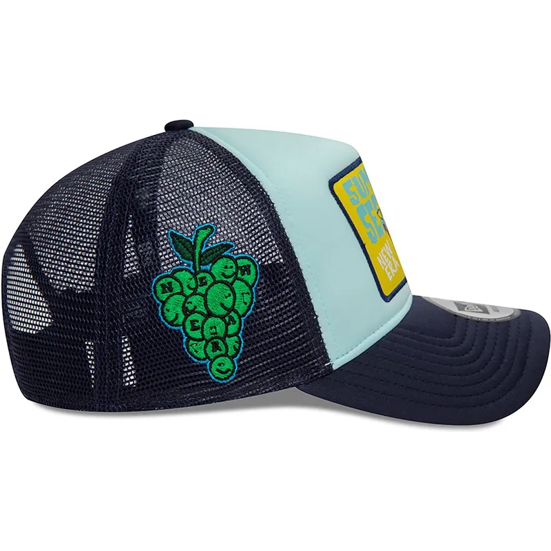petten-gebogen-blauw-snapback-summer-sessions-a-frame-patch-van-new-era