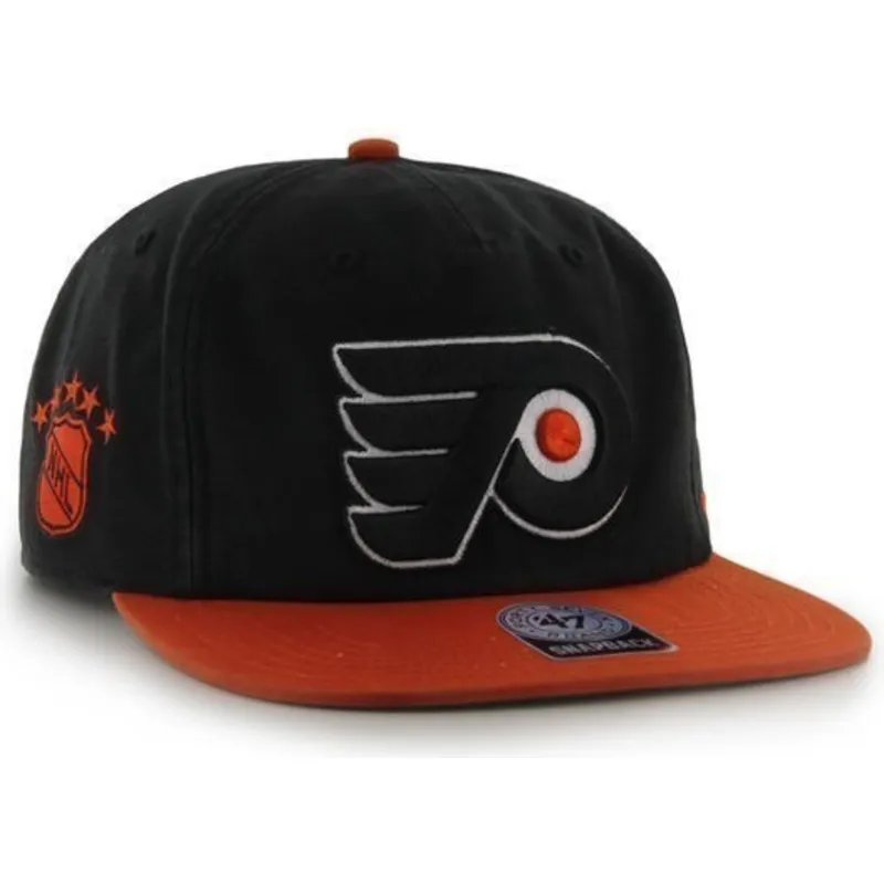 petten-plat-zwart-snapback-van-philadelphia-flyers-nhl-van-47-brand petten-plat-zwart-snapback-van-philadelphia-flyers-nhl-van-47-brand