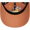 petten-gebogen-bruin-verstelbaar-9twenty-floral-van-los-angeles-dodgers-mlb-van-new-era