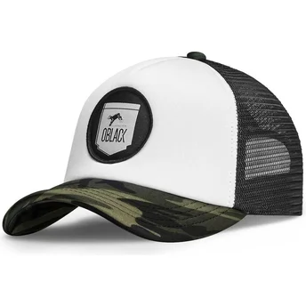 Petten gebogen camouflage snapback van Oblack