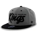 petten-plat-grijs-snapback-letras-van-los-angeles-kings-nhl-van-47-brand