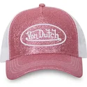 petten-gebogen-roze-snapback-glitter-p-van-von-dutch
