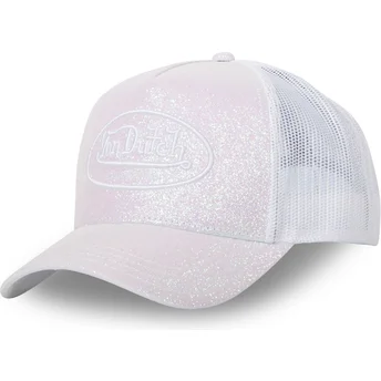 Petten gebogen wit snapback GLITTER W van Von Dutch