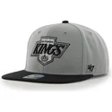 petten-plat-grijs-snapback-van-los-angeles-kings-nhl-van-47-brand