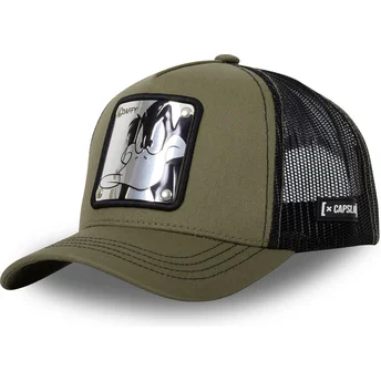 Petten gebogen groen snapback DAF6 Daffy Duck Looney Tunes van Capslab