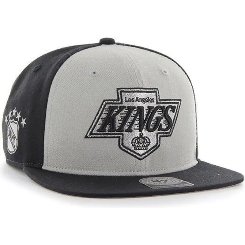 petten-plat-grijs-snapback-van-los-angeles-kings-nhl-van-47-brand petten-plat-grijs-snapback-van-los-angeles-kings-nhl-van-47-brand