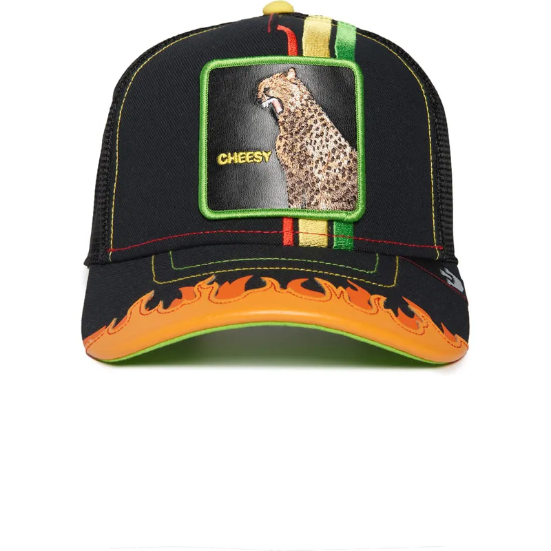 petten-gebogen-zwart-snapback-cheesy-dangerously-supercharged-the-farm-van-goorin-bros