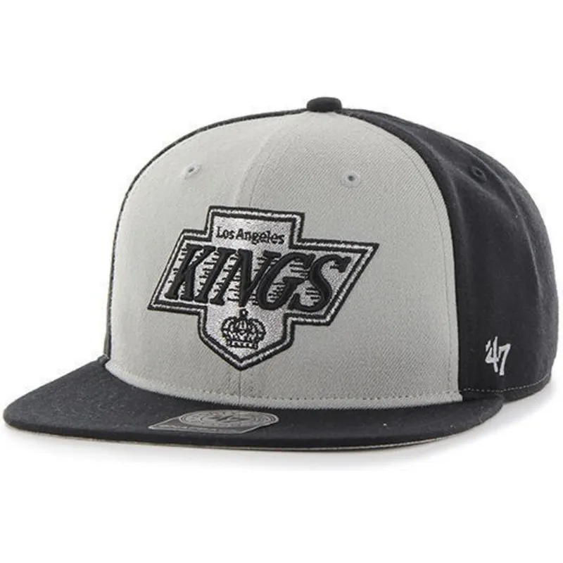 petten-plat-grijs-snapback-van-los-angeles-kings-nhl-van-47-brand petten-plat-grijs-snapback-van-los-angeles-kings-nhl-van-47-brand