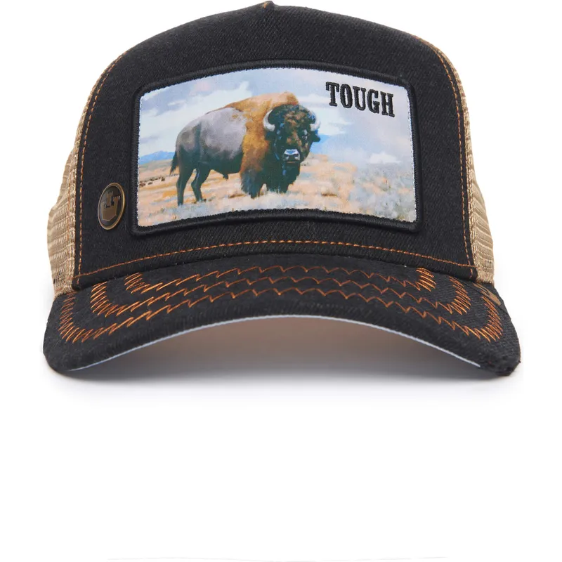 petten-gebogen-zwart-snapback-tough-model-no-70u9h-rodeo-the-farm-van-goorin-bros