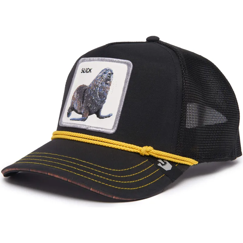petten-gebogen-zwart-snapback-slick-seal-of-approval-nautical-nonsense-the-farm-van-goorin-bros