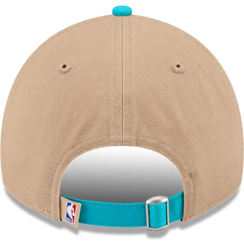 petten-gebogen-bruin-verstelbaar-9twenty-draft-2024-van-charlotte-hornets-nba-van-new-era