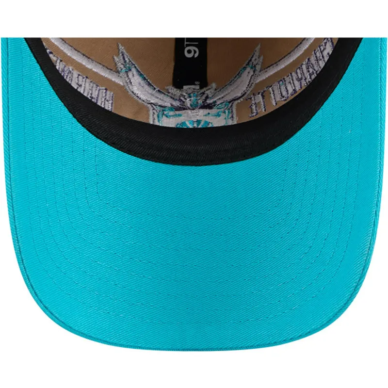 petten-gebogen-bruin-verstelbaar-9twenty-draft-2024-van-charlotte-hornets-nba-van-new-era
