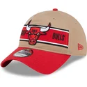 petten-gebogen-bruin-verstelbaar-9twenty-draft-2024-van-chicago-bulls-nba-van-new-era