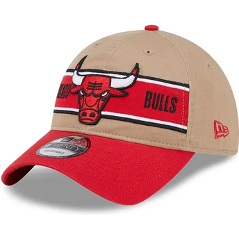 Petten gebogen bruin verstelbaar 9TWENTY Draft 2024 van Chicago Bulls NBA van New Era