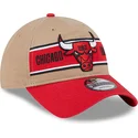 petten-gebogen-bruin-verstelbaar-9twenty-draft-2024-van-chicago-bulls-nba-van-new-era