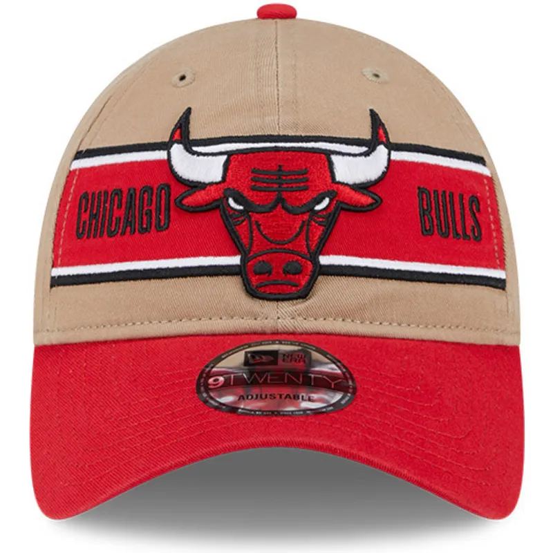 petten-gebogen-bruin-verstelbaar-9twenty-draft-2024-van-chicago-bulls-nba-van-new-era