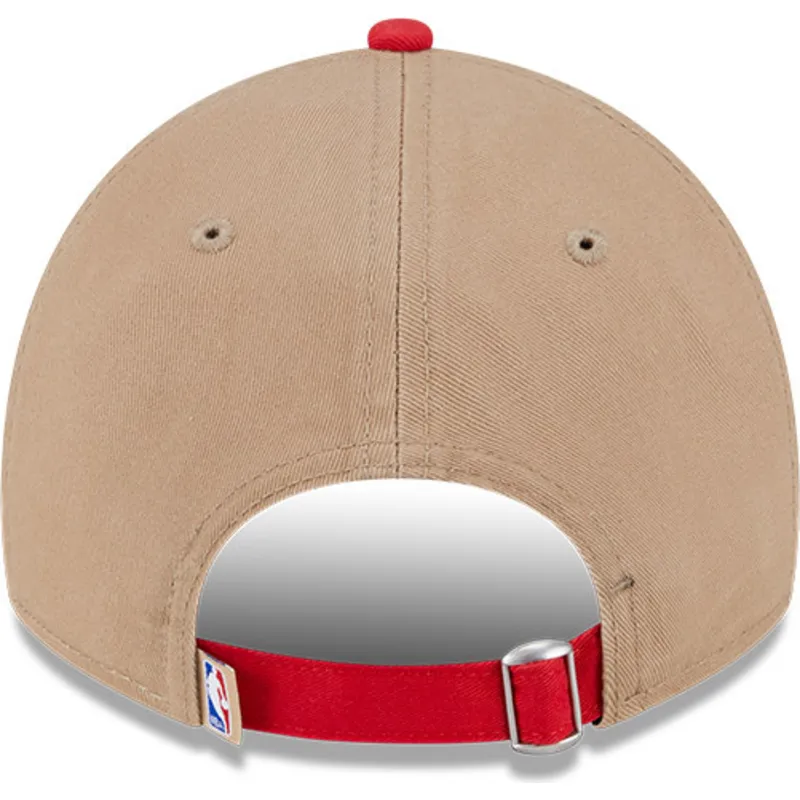 petten-gebogen-bruin-verstelbaar-9twenty-draft-2024-van-chicago-bulls-nba-van-new-era