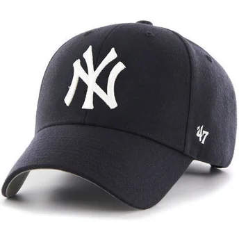 petten-gebogen-marineblauw-verstelbaar-van-new-york-yankees-mlb-van-47-brand