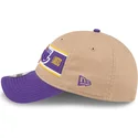 petten-gebogen-bruin-verstelbaar-9twenty-draft-2024-van-los-angeles-lakers-nba-van-new-era