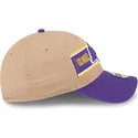 petten-gebogen-bruin-verstelbaar-9twenty-draft-2024-van-los-angeles-lakers-nba-van-new-era