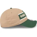 petten-gebogen-bruin-verstelbaar-9twenty-draft-2024-van-milwaukee-bucks-nba-van-new-era