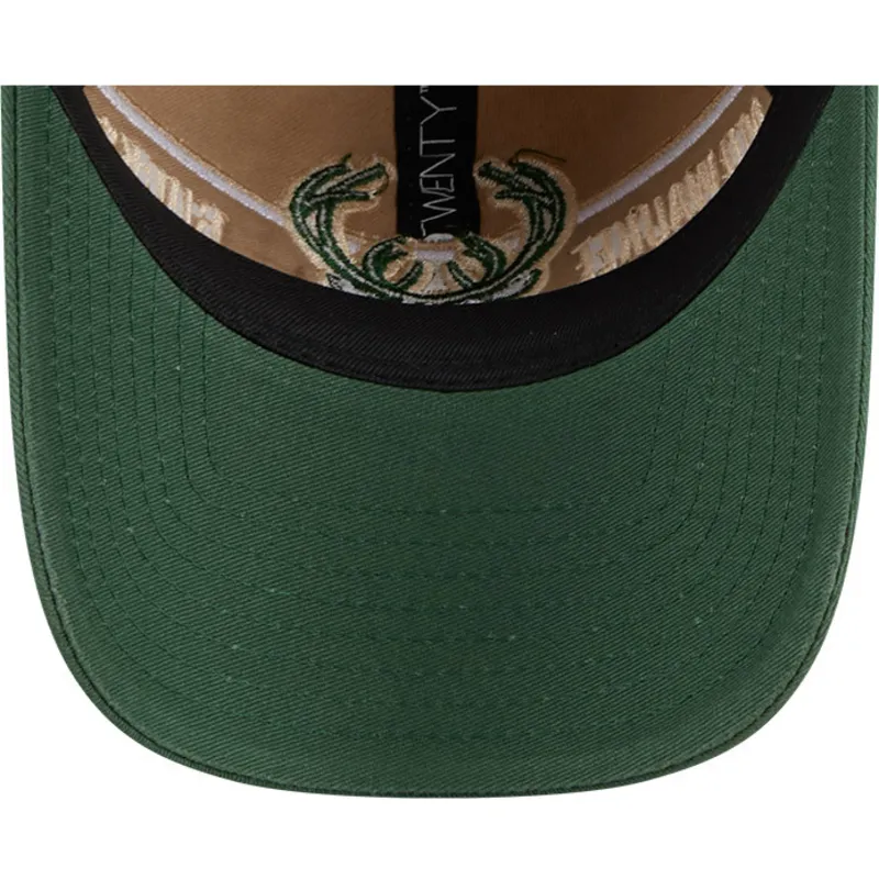 petten-gebogen-bruin-verstelbaar-9twenty-draft-2024-van-milwaukee-bucks-nba-van-new-era