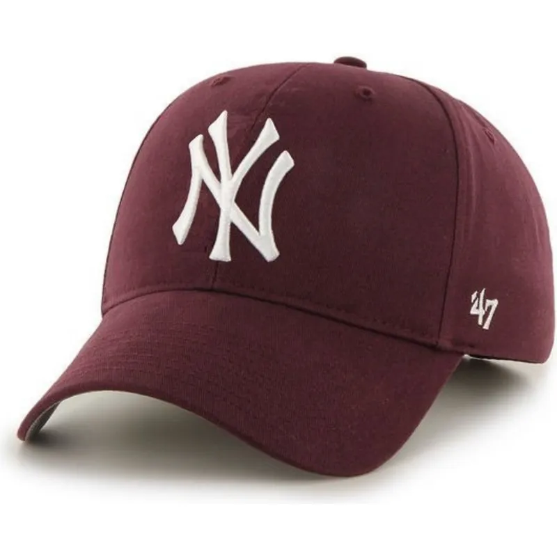 petten-gebogen-rood-verstelbaar-van-new-york-yankees-mlb-van-47-brand petten-gebogen-rood-verstelbaar-van-new-york-yankees-mlb-van-47-brand
