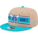 petten-plat-bruin-snapback-9fifty-draft-2024-van-charlotte-hornets-nba-van-new-era