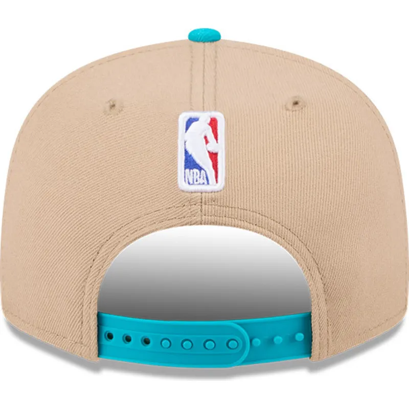 petten-plat-bruin-snapback-9fifty-draft-2024-van-charlotte-hornets-nba-van-new-era
