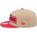 petten-plat-bruin-snapback-9fifty-draft-2024-van-chicago-bulls-nba-van-new-era