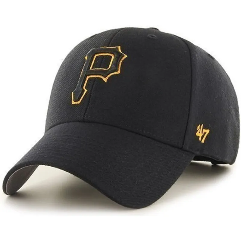 petten-gebogen-zwart-verstelbaar-van-pittsburgh-pirates-mlb-van-47-brand