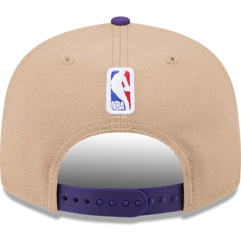 petten-plat-bruin-snapback-9fifty-draft-2024-van-los-angeles-lakers-nba-van-new-era