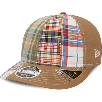 Petten gebogen bruin verstelbaar 9FIFTY Retro Crown Relaxed Heritage Fit van New Era