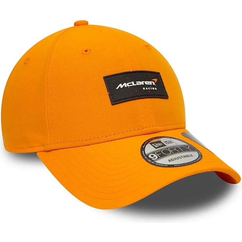 petten-gebogen-oranje-snapback-9forty-repreve-van-mclaren-racing-formula-1-van-new-era