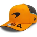 petten-gebogen-oranje-snapback-lando-norris-9fifty-original-fit-van-mclaren-racing-formula-1-van-new-era
