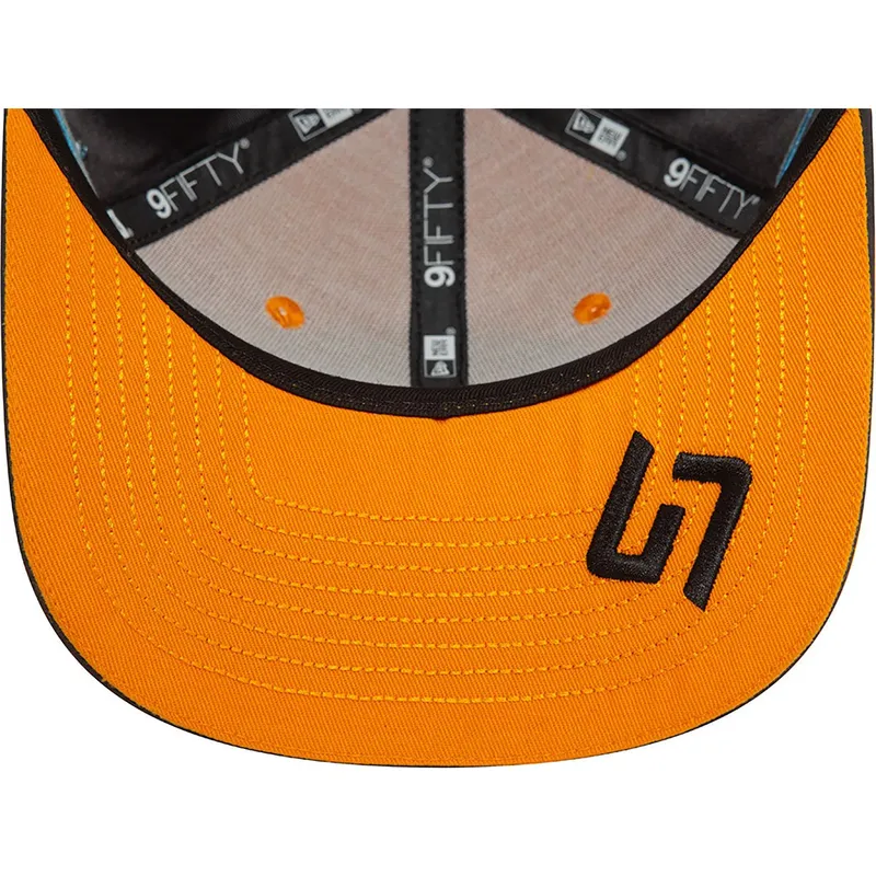 petten-gebogen-oranje-snapback-lando-norris-9fifty-original-fit-van-mclaren-racing-formula-1-van-new-era