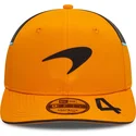 petten-gebogen-oranje-snapback-lando-norris-9fifty-original-fit-van-mclaren-racing-formula-1-van-new-era