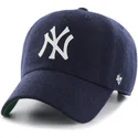petten-gebogen-marineblauw-verstelbaar-cinta-piel-van-new-york-yankees-mlb-van-47-brand