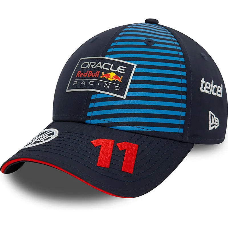 petten-gebogen-marineblauw-snapback-sergio-perez-9forty-van-red-bull-racing-formula-1-van-new-era petten-gebogen-marineblauw-snapback-sergio-perez-9forty-van-red-bull-racing-formula-1-van-new-era