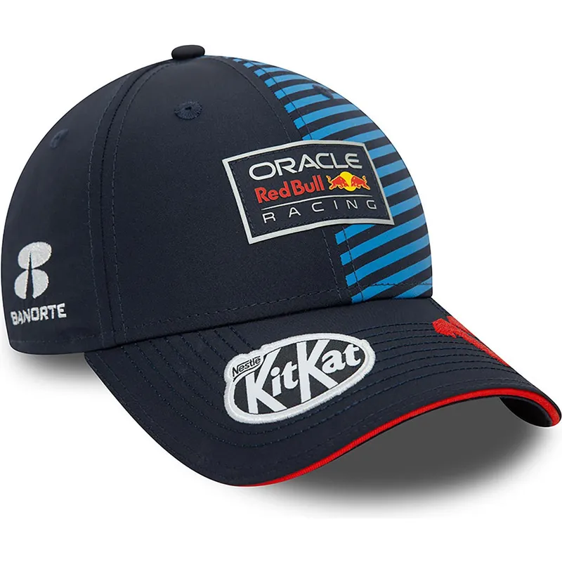 petten-gebogen-marineblauw-snapback-sergio-perez-9forty-van-red-bull-racing-formula-1-van-new-era petten-gebogen-marineblauw-snapback-sergio-perez-9forty-van-red-bull-racing-formula-1-van-new-era