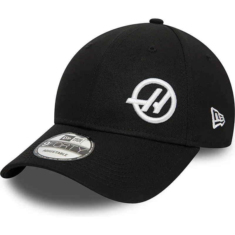 petten-gebogen-zwart-snapback-9forty-van-haas-f1-team-formula-1-van-new-era