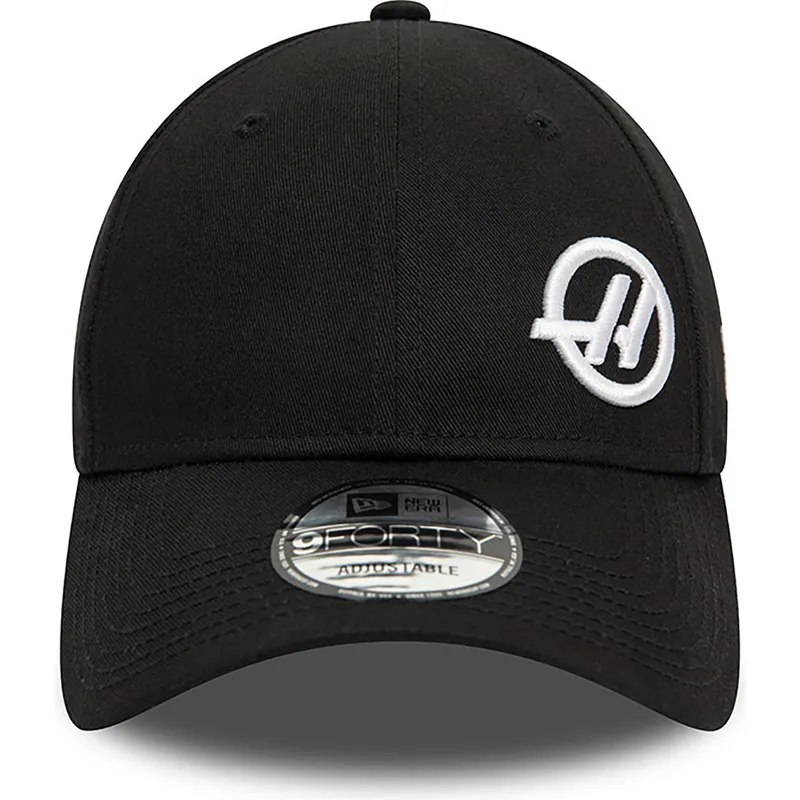 petten-gebogen-zwart-snapback-9forty-van-haas-f1-team-formula-1-van-new-era