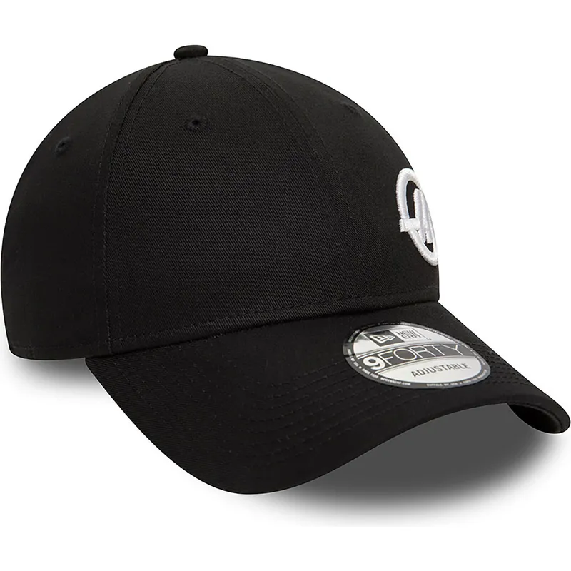 petten-gebogen-zwart-snapback-9forty-van-haas-f1-team-formula-1-van-new-era