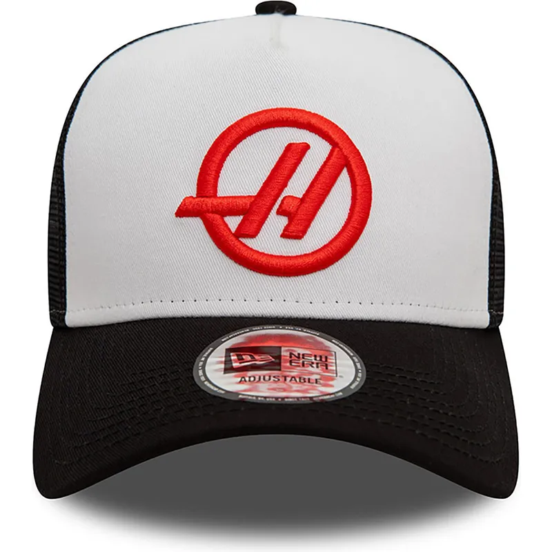 petten-gebogen-zwart-snapback-e-frame-van-haas-f1-team-formula-1-van-new-era