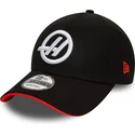 petten-gebogen-zwart-snapback-9forty-side-patch-van-haas-f1-team-formula-1-van-new-era