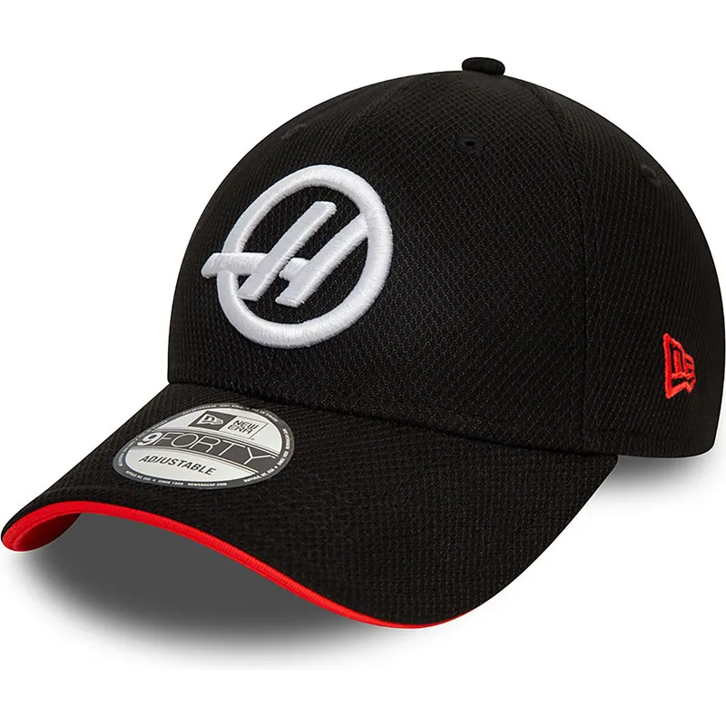 petten-gebogen-zwart-snapback-9forty-side-patch-van-haas-f1-team-formula-1-van-new-era