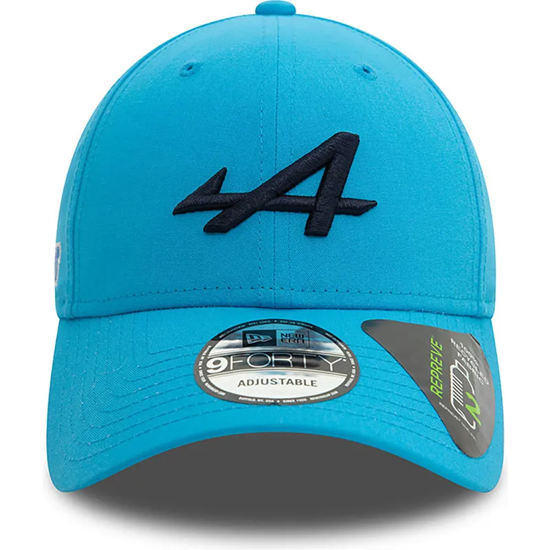 petten-gebogen-blauw-snapback-9forty-essential-repreve-van-alpine-f1-team-formula-1-van-new-era