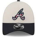 petten-gebogen-beige-snapback-9forty-stretch-snap-4th-of-july-van-atlanta-braves-mlb-van-new-era
