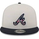 petten-plat-beige-snapback-9fifty-4th-of-july-van-atlanta-braves-mlb-van-new-era